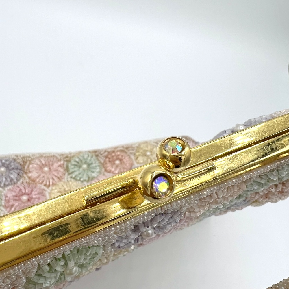 VTG Flower Beaded Handbag - Picture 4 of 10